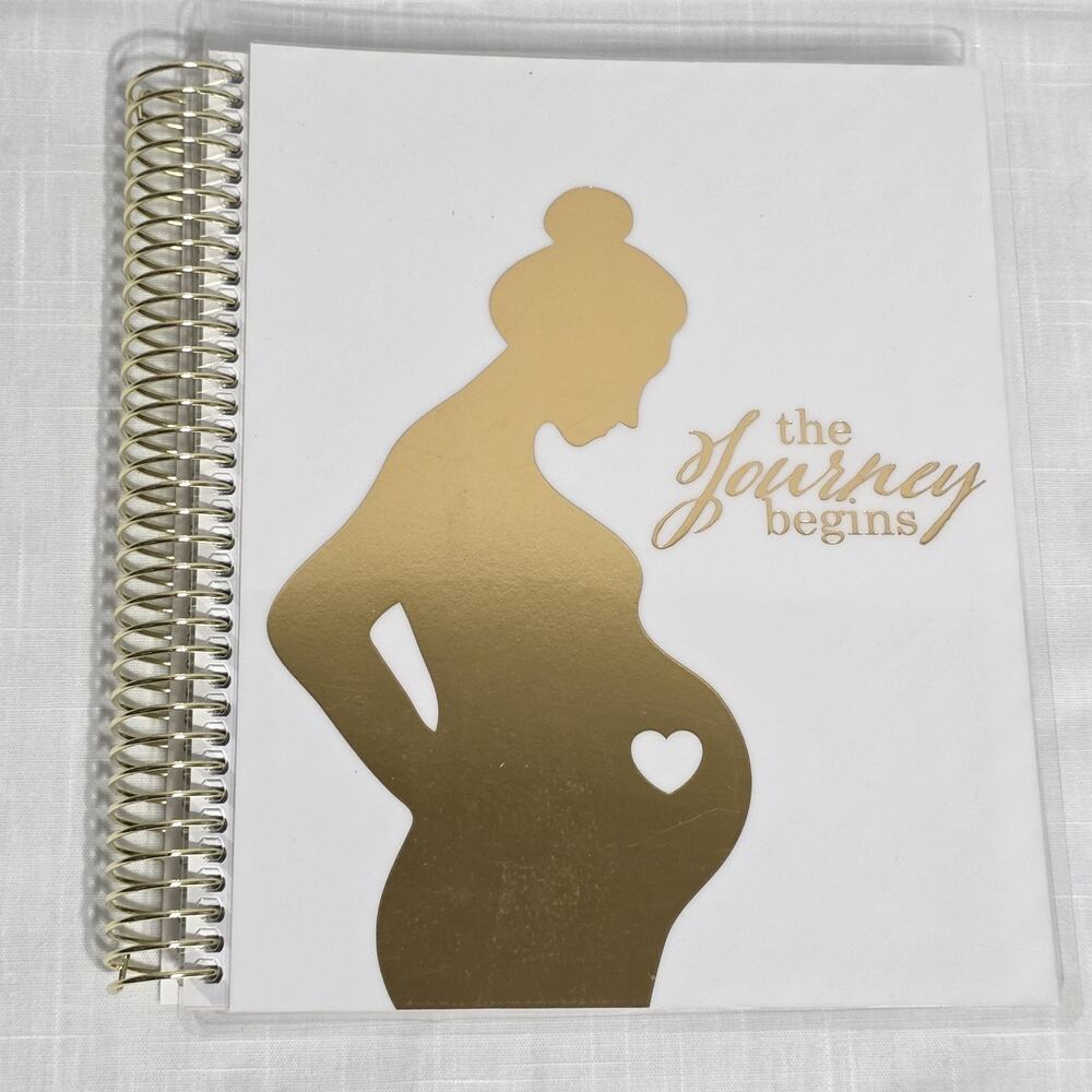 The Journey Begins Pregnancy Planner Journal Organizer 174 Pages Stickers Pocket